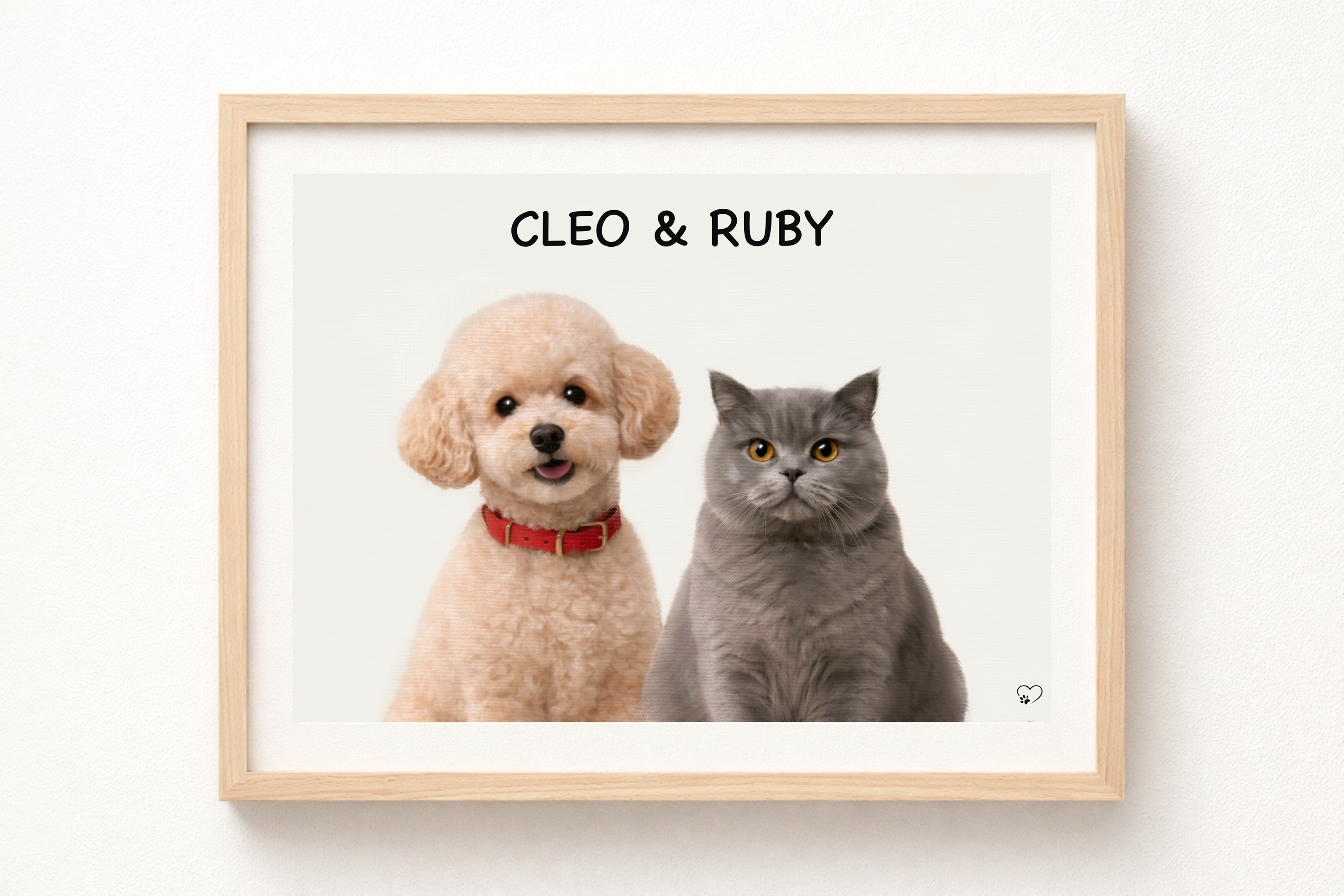 Framed Custom Pet Portrait