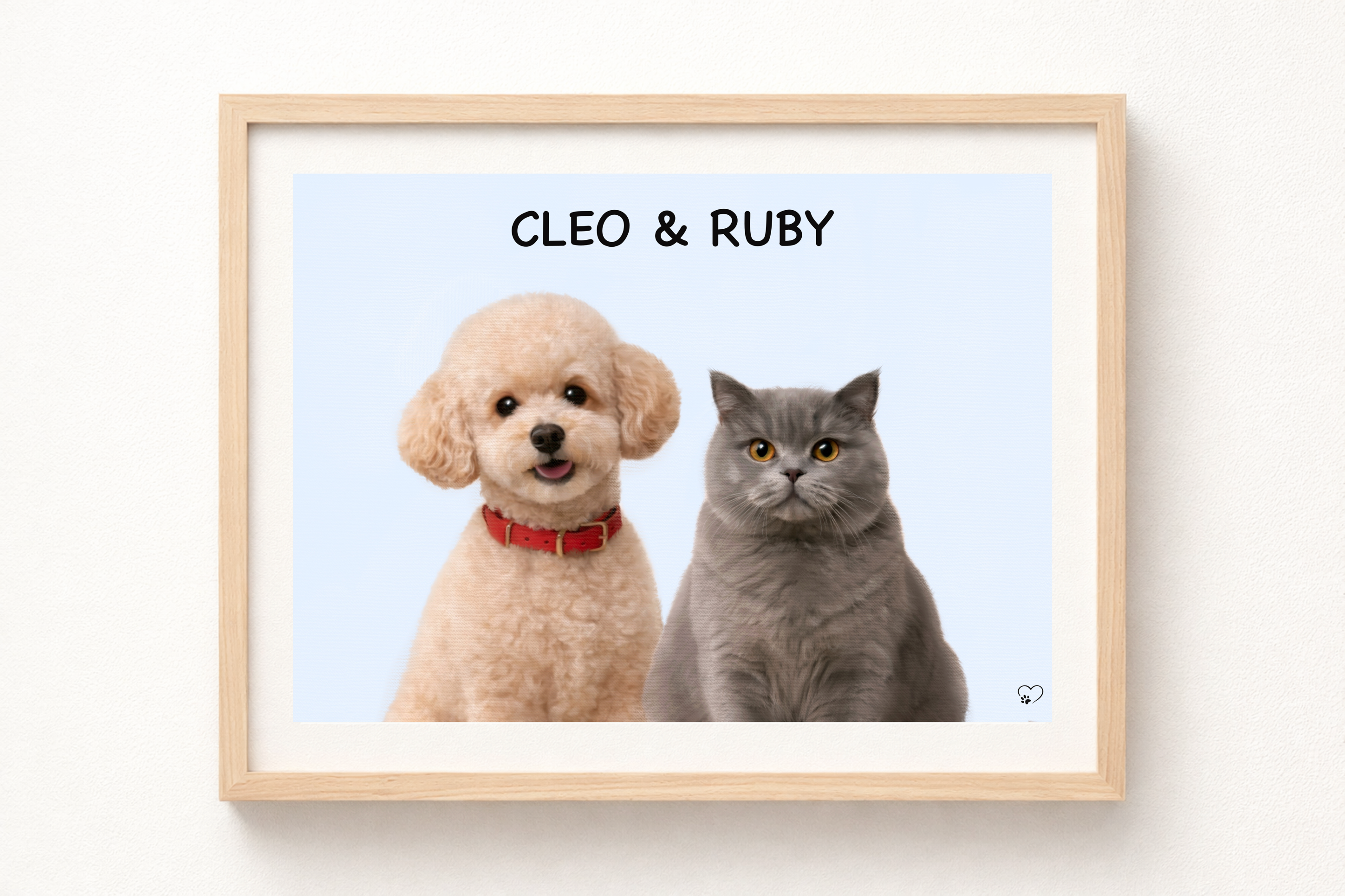 Framed Custom Pet Portrait