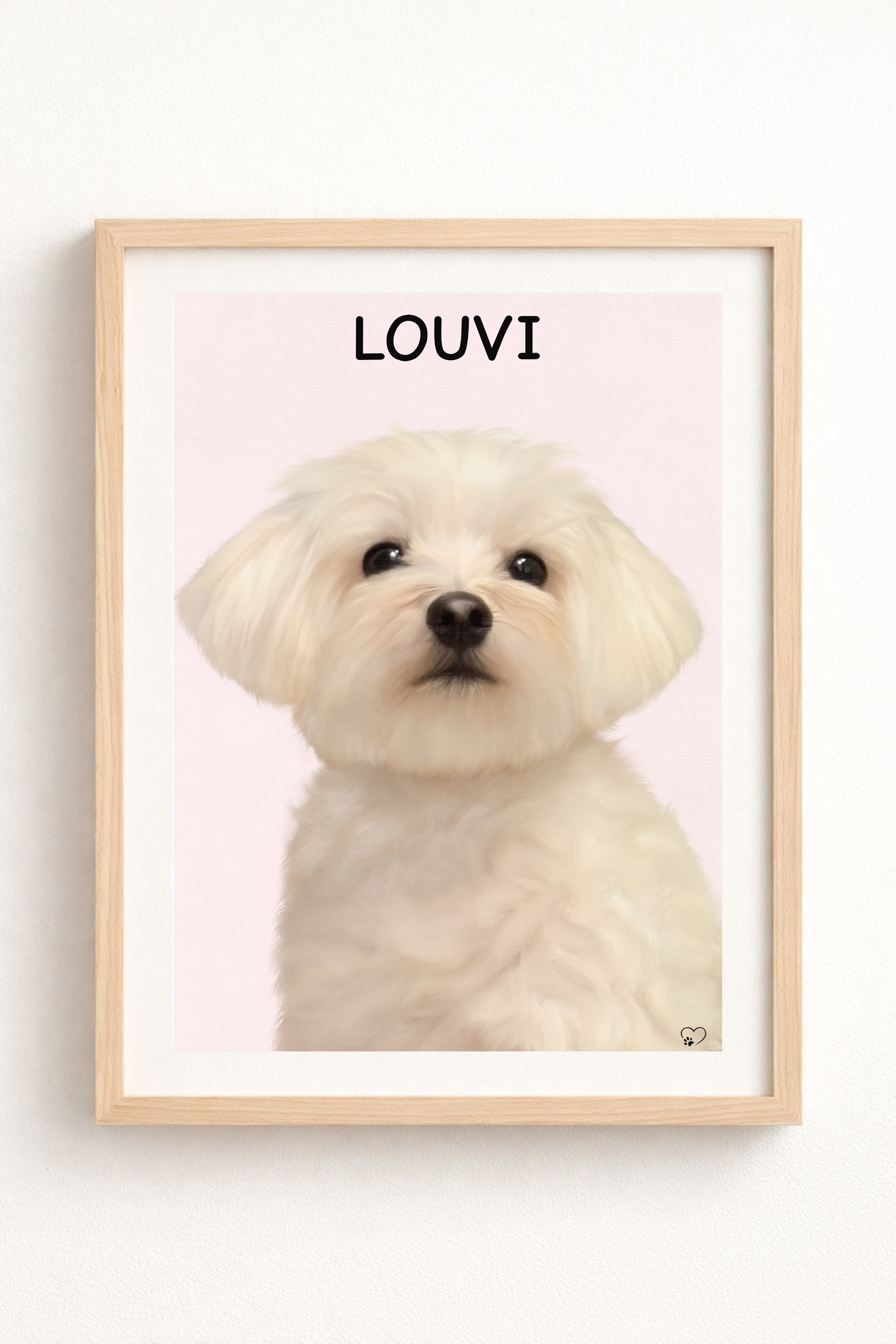 Framed Custom Pet Portrait