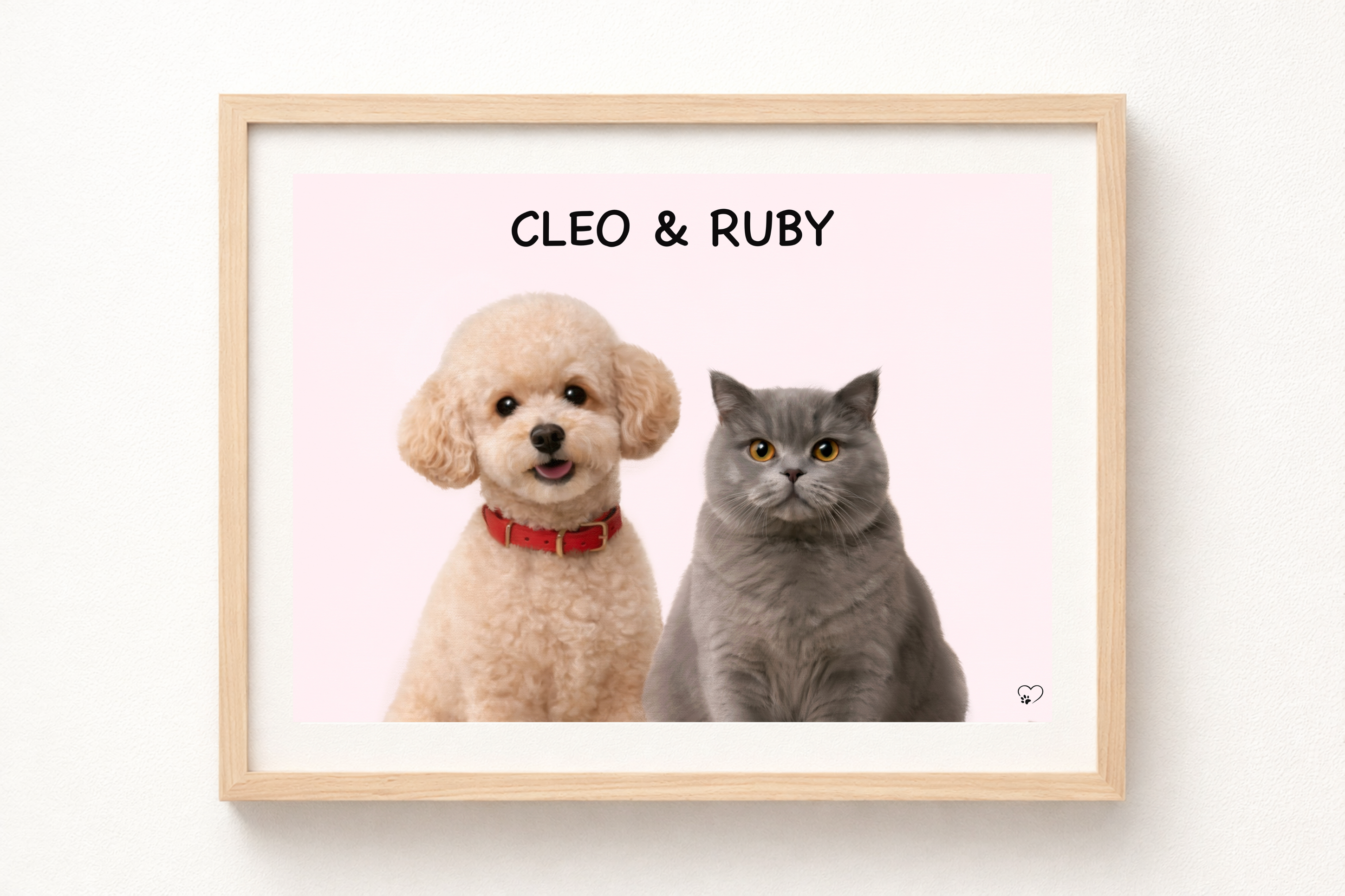 Framed Custom Pet Portrait
